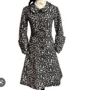 Neiman Marcus TOV HOLY long leopard heavy coat jacket size small gorgeous
